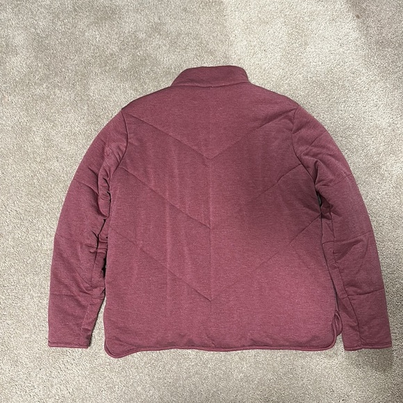 Three dots maroon quilted jacket w/ zip pockets L - Picture 6 of 12